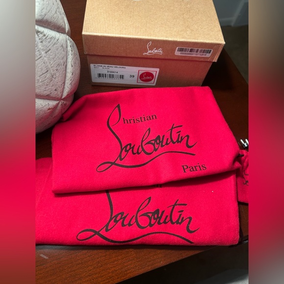 Christian Louboutin Black Suede Eloise Pump 85 Veau Velours Size 39 - Picture 15 of 15